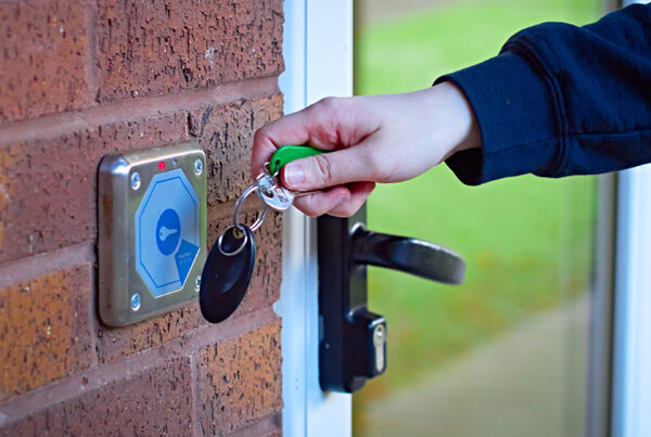 key fobs used to access multifamily building
